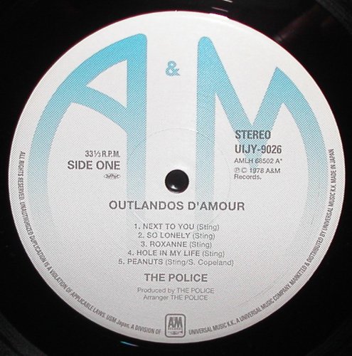 The Police - Outlandos d'Amour (Japan Reissue 2007) LP