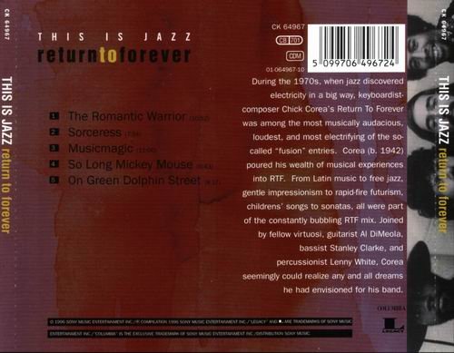 Return To Forever - This Is Jazz, Vol. 12 (1996)