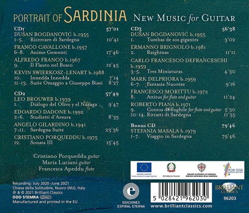 Cristiano Porqueddu - Portrait of Sardinia, New Music for Guitar (2021)