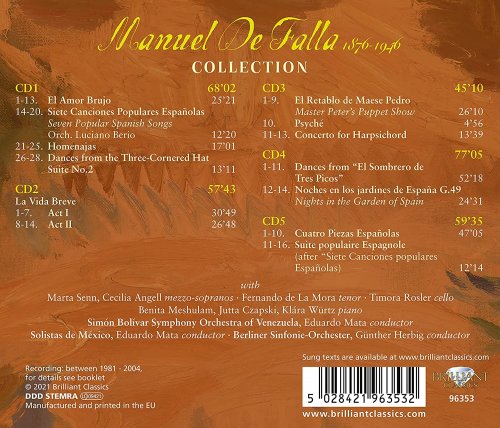 Marta Senn, Cecilia Angell, Fernando de La Mora, Timora Rosler, Benita Meshulam, Jutta Czapski - De Falla Collection (2021)