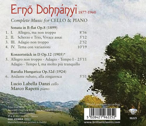 Rapetti Marco & Lucio Labella Danzi - Dohnányi: Complete Music for Cello & Piano (2021)