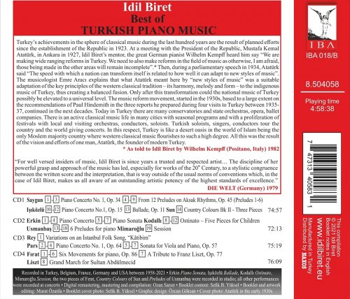 Idil Biret - The Best of Turkish Piano Music (2021)