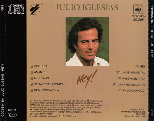 Julio Iglesias - Hey! (1980) CD-Rip