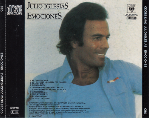 Julio Iglesias - Emociones (1978) CD-Rip