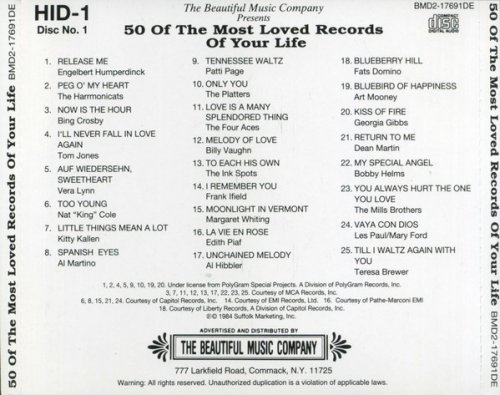 Various Artist - 50 Of The Most Loved Records Of Your Life Record No.1 (1984)