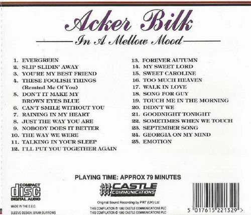Acker Bilk - In a Mellow Mood (1992)