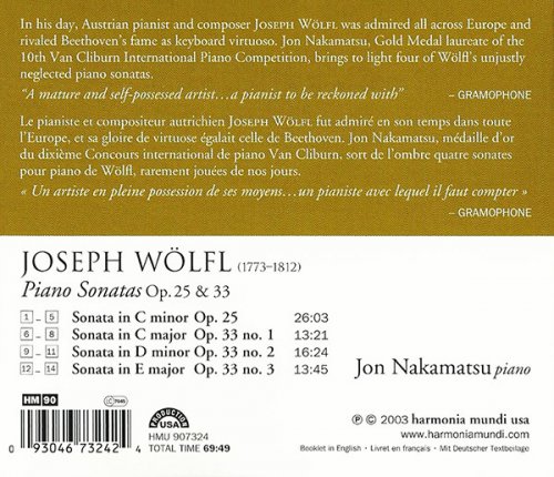 Jon Nakamatsu - Wölfl: Piano Sonatas op. 25 & 33 (2005)