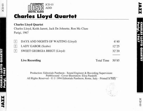 Charles Lloyd Quartet - In Concert-Parigi, 1967 (1994)