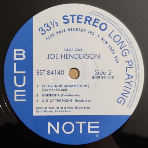 Joe Henderson - Page One (2021 Reissue, Remastered) LP