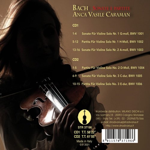 Anca Vasile Caraman - J.S. Bach: 6 Sonatas & Partitas for Solo Violin, BWVV 1001-1006 (2021)