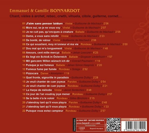 Emmanuel Bonnardot, Camille Bonnardot - De Guillaume de Machaut à Guillaume Dufay (2021)