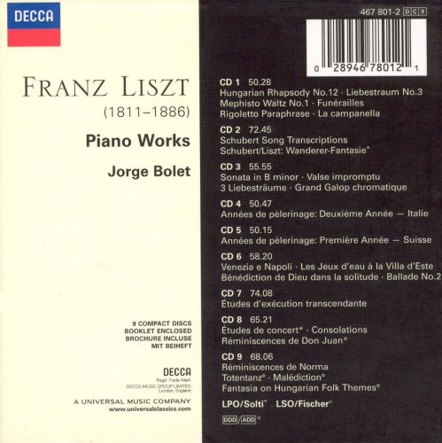 Jorge Bolet - Liszt: Piano Works (2001)