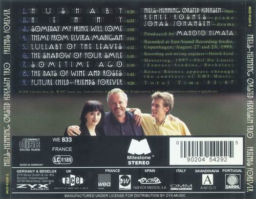 Niels-Henning Orsted Pedersen Trio Featuring Renee Rosnes - Friends Forever (1997) CD Rip