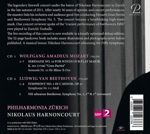 Nikolaus Harnoncourt - Farewell From Zurich: The Legendary 2011 Concert (2021)