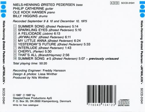 Niels-Henning Orsted Pedersen - Jaywalkin' (1975) CD Rip