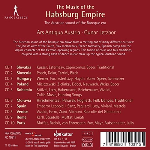 Ars Antiqua Austria - The Music of the Habsburg Empire (Live) [10CD] (2015) [CD-Rip]