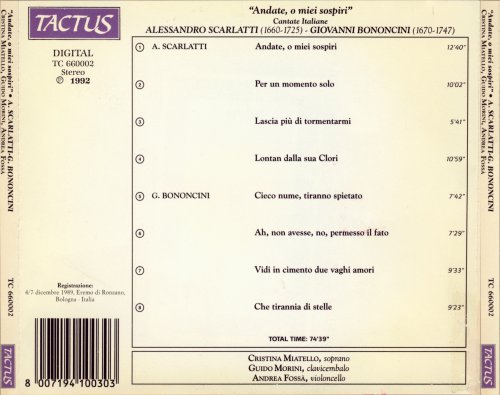 Cristina Miatello, Guido Morini, Andrea Fossa - A.Scarlatti, G.B.Bononcini: Andate, o miei sospiri (1992)