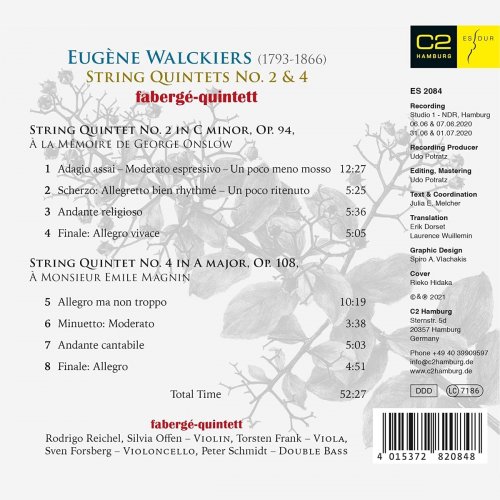 fabergé-quintett - Eugène Walckiers: String Quintets No. 2 & 4 (2021) [Hi-Res]