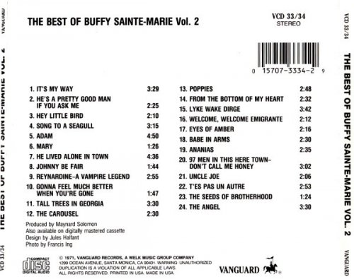 Buffy Sainte-Marie - The Best Of Buffy Sainte-Marie Volume 2 (Reissue) (1971/2006)