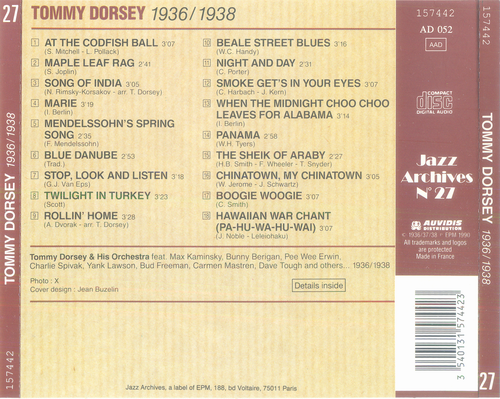 Tommy Dorsey - 1936-1938 (1991)