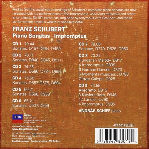 Andras Schiff - Schubert: Piano sonatas, Impromptus (2011) [9CD Box Set]