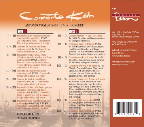 Concerto Köln, Werner Ehrhardt - Vivaldi: Concerti (2009)
