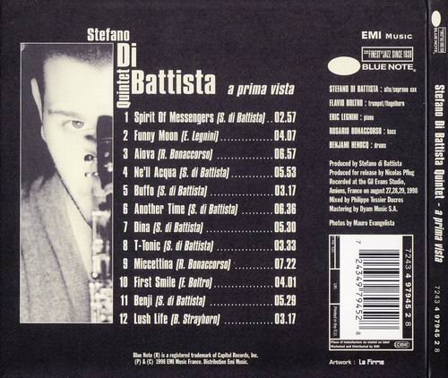 Stefano Di Battista - A Prima Vista (1998) 320 kbps+CD Rip