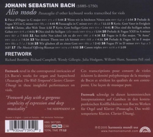 Fretwork - J.S. Bach: Alio modo - "Passacaglia" & other keyboard works transcribed for viols (2005)