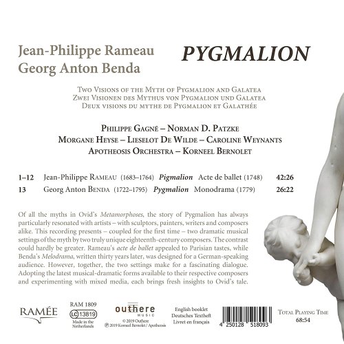 Apotheosis Orchestra, Korneel Bernolet - Rameau & Benda: Pygmalion (2019) [Hi-Res]