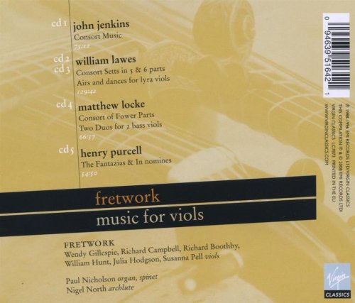 Fretwork - English Music For Viols [5CD] (2008)