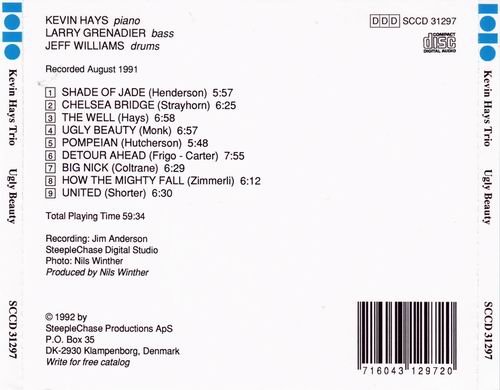 Kevin Hays Trio - Ugly Beauty (1992) CD Rip