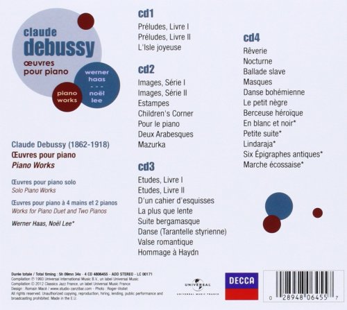 Werner Haas - Claude Debussy: Oeuvres pour piano [4CD] (1993)