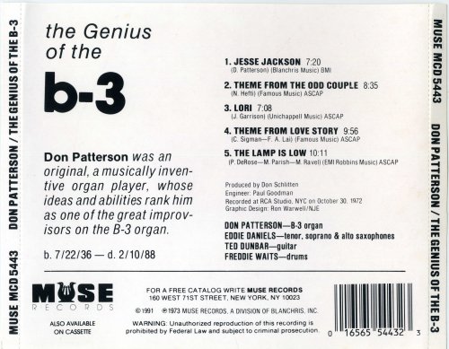 Don Patterson - The Genius Of The B-3 (1991)