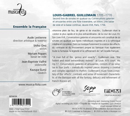 Ensemble La Française - Guillemain: Second livre de sonates en quatuor, œuvre XVII (2020) [Hi-Res]