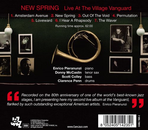 Enrico Pieranunzi Quartet - New Spring (Live At The Village Vanguard) (2016) FLAC
