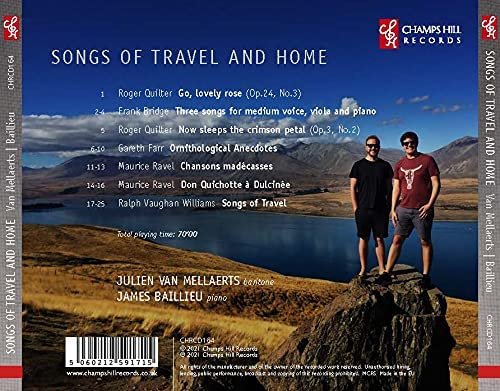 Julien Van Mellaerts & James Baillieu - Songs of Travel and Home (2021) [Hi-Res]