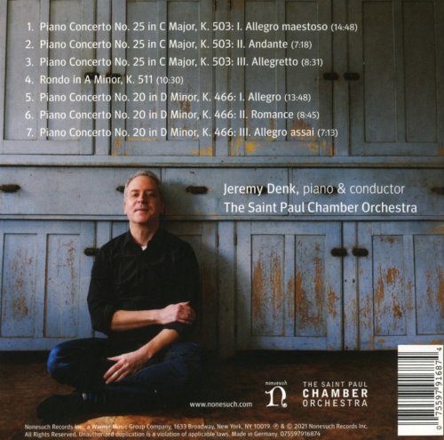 The Saint Paul Chamber Orchestra & Jeremy Denk - Mozart Piano Concertos (2021) [Hi-Res]