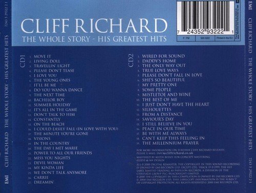 Cliff Richard - The Whole Story: His Greatest Hits (2000) CD-Rip