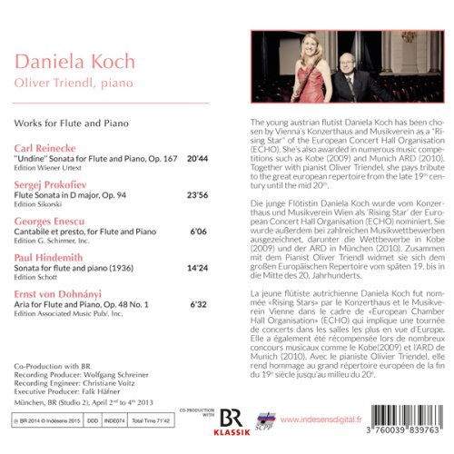 Daniela Koch, Oliver Triendl - Works for Flute and Piano (2014) [Hi-Res]