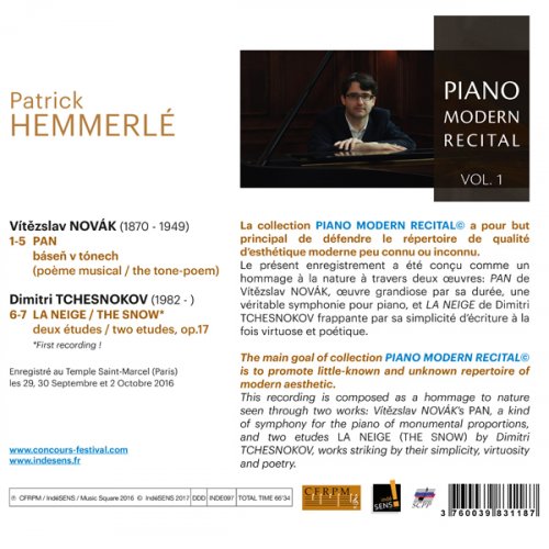 Patrick Hemmerlé - Piano Modern Recital, Vol. 1 (Novak, Tchesnokov) (2017) [Hi-Res]