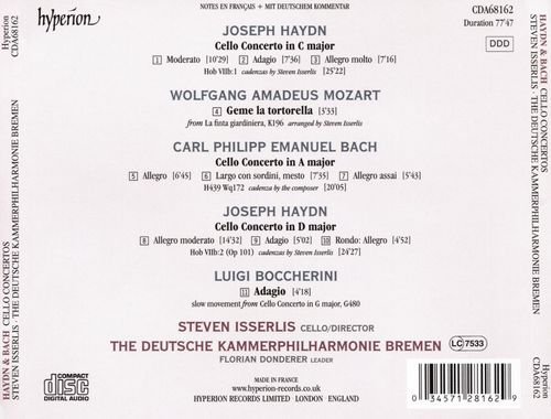 Steven Isserlis - Haydn, C.P.E. Bach: Cello Concertos (2017) CD-Rip