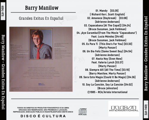 Barry Manilow - Grandes Exitos En Español (1985)