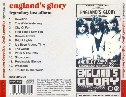 England's Glory - Legendary Lost Album (Reissue) (1994)