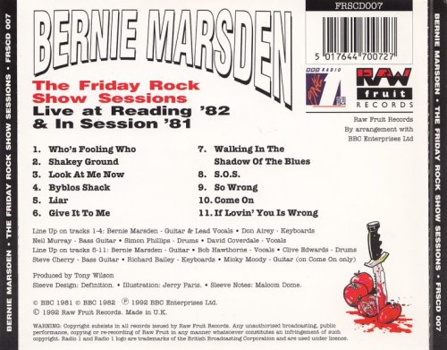 Bernie Marsden - The Friday Rock Show Sessions (1982)