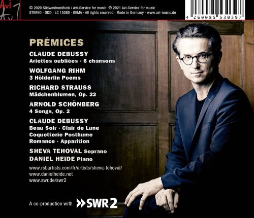 Sheva Tehoval & Daniel Heide - Prémices, Songs by Debussy, Schönberg, Strauss, Rihm (2021) [Hi-Res]