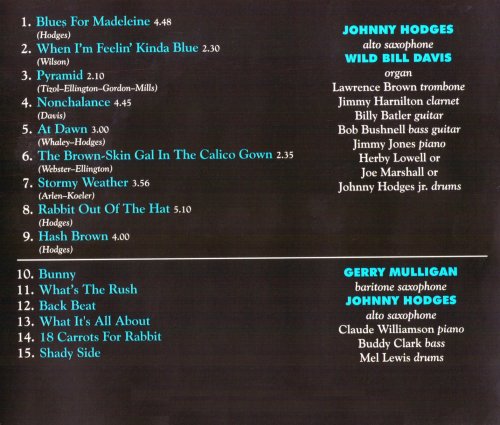 Johnny Hodges & Wild Bill Davis - Blue Pyramid (1965) [2000]
