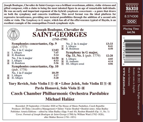 Czech Chamber Philharmonic Orchestra Pardubice & Michael Halász - Saint-Georges: Orchestral Works (2021) [Hi-Res]