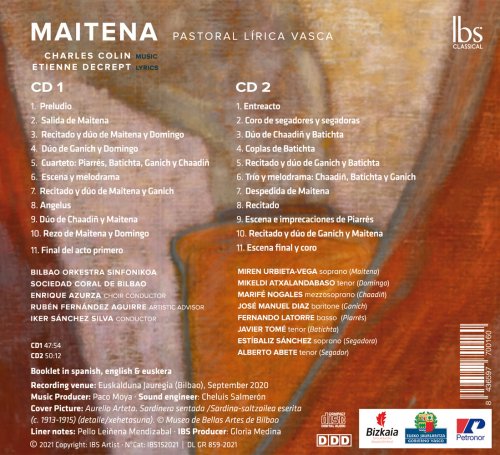 José Manuel Díaz, Marifé Nogales, Mikeldi Atxalandabaso, Miren Urbieta-Vega - Colin: Maitena (Excerpts) (2021) [Hi-Res]