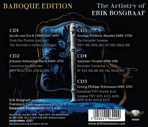 Erik Bosgraaf - Baroque Edition, The Artistry of Erik Bosgraaf [5CD] (2021)