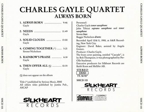 Charles Gayle Quartet - Always Born (1988)